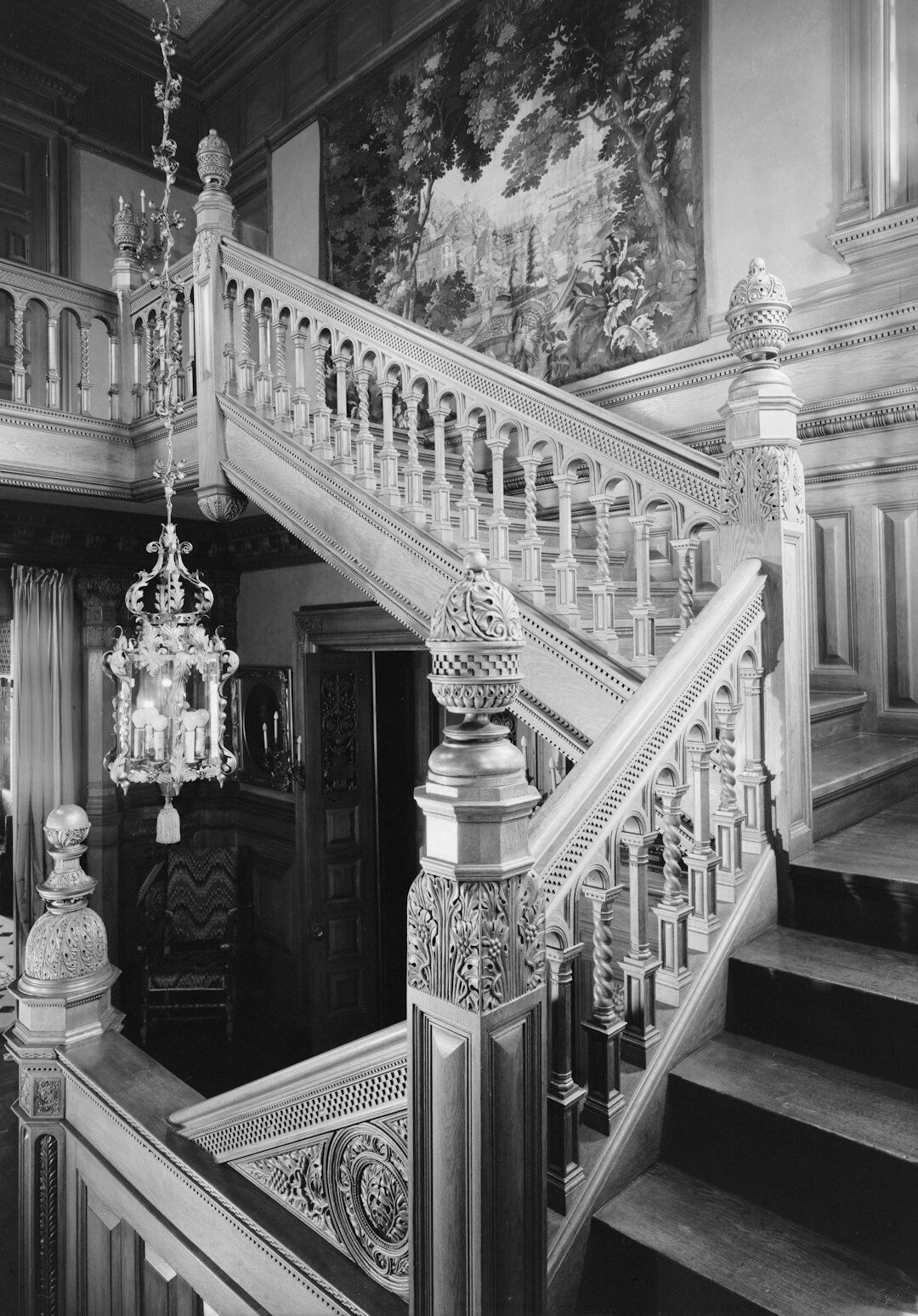 historic celebrity mansion interior